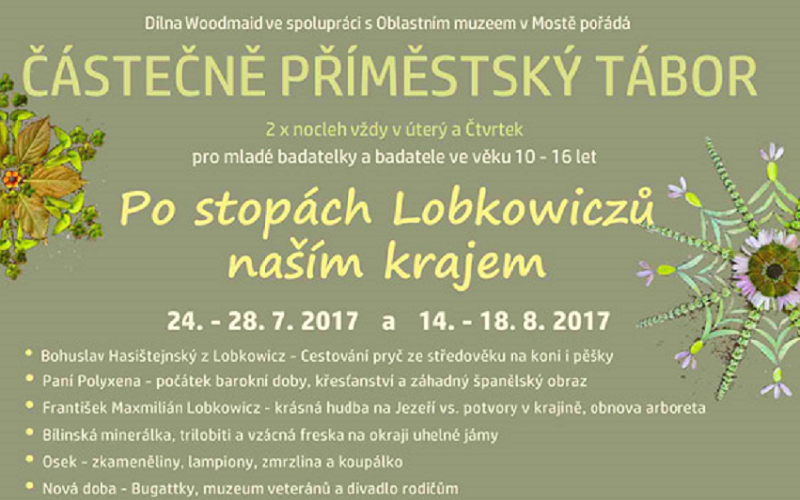 Částečně příměstský tábor - Po stopách Lobkowiczů naším krajem