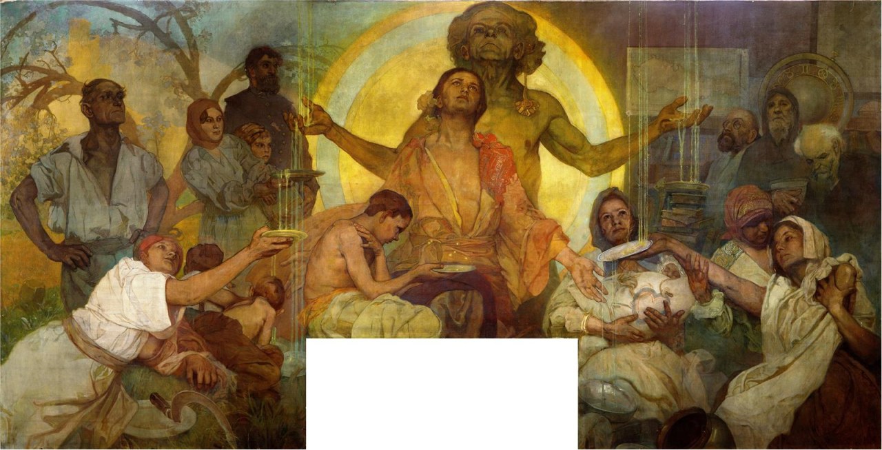 Alfons Mucha, Bůh Mamon