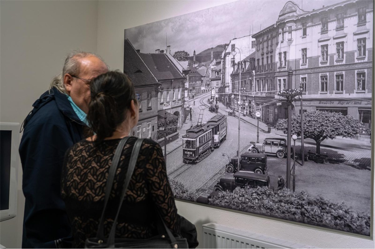 Panorama der alten Region Most, Vernissage der Ausstellung