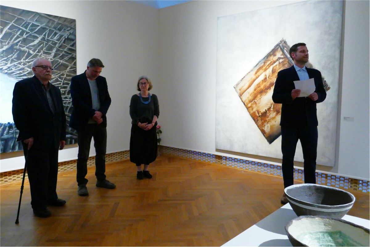 Vernissage der Ausstellung von Aťka und Oldřich Tichý