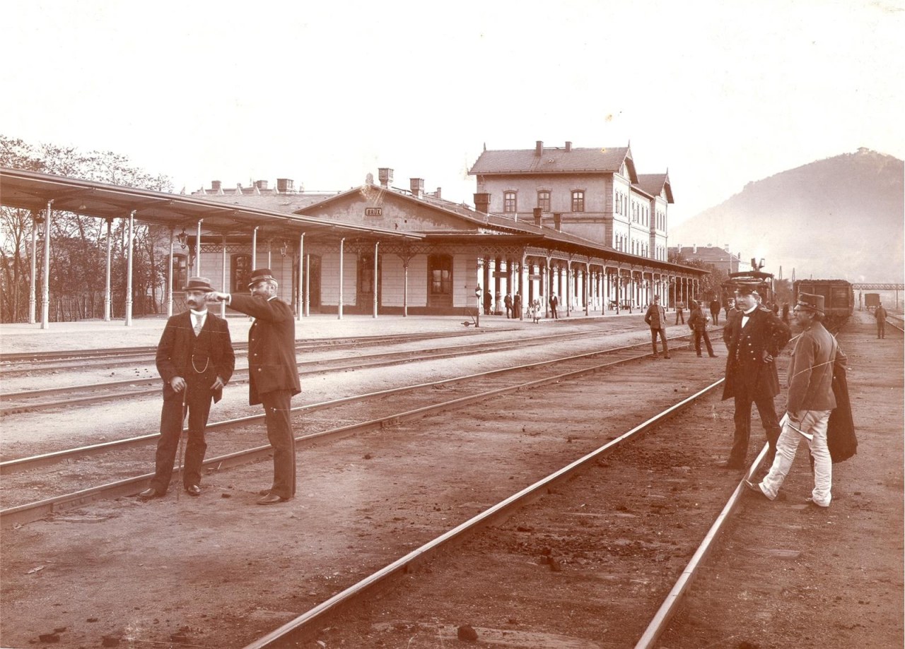 Fotografie des Mosteckého Bahnhofs