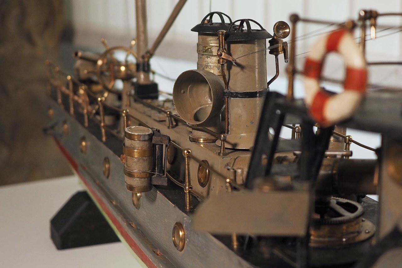 Historical model of the Austro-Hungarian torpedo boat SM Tb 12