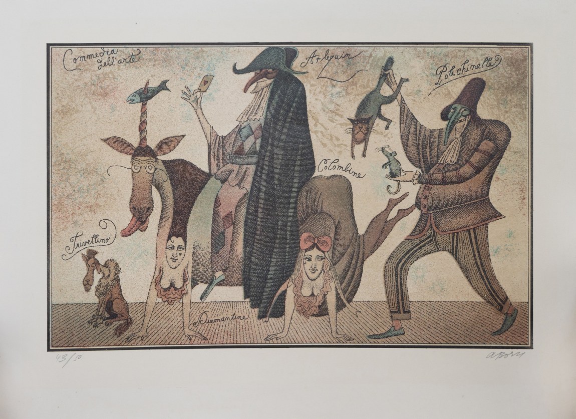 Barevné litografie Adolfa Borna